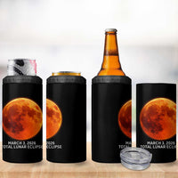 Blood Moon Total Lunar Eclipse March 3 2026 4 in 1 Can Cooler Tumbler Blood Moon Astronomy Souvenir Graphic