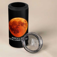 Blood Moon Total Lunar Eclipse March 3 2026 4 in 1 Can Cooler Tumbler Blood Moon Astronomy Souvenir Graphic