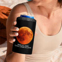 Blood Moon Total Lunar Eclipse March 3 2026 4 in 1 Can Cooler Tumbler Blood Moon Astronomy Souvenir Graphic
