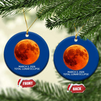Blood Moon Total Lunar Eclipse March 3 2026 Ceramic Ornament Blood Moon Astronomy Souvenir Graphic