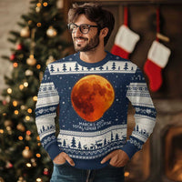 Blood Moon Total Lunar Eclipse March 3 2026 Ugly Christmas Sweater Blood Moon Astronomy Souvenir Graphic