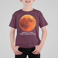 Blood Moon Total Lunar Eclipse March 3 2026 T Shirt For Kid Blood Moon Astronomy Souvenir Graphic