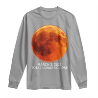 Blood Moon Total Lunar Eclipse March 3 2026 Long Sleeve Shirt Blood Moon Astronomy Souvenir Graphic