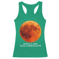 Blood Moon Total Lunar Eclipse March 3 2026 Racerback Tank Top Blood Moon Astronomy Souvenir Graphic