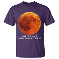 Blood Moon Total Lunar Eclipse March 3 2026 T Shirt Blood Moon Astronomy Souvenir Graphic