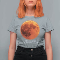 Blood Moon Total Lunar Eclipse March 3 2026 T Shirt For Women Blood Moon Astronomy Souvenir Graphic