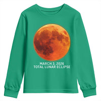 Blood Moon Total Lunar Eclipse March 3 2026 Youth Sweatshirt Blood Moon Astronomy Souvenir Graphic