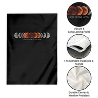 Total Eclipse of the Moon Phases Garden Flag Blood Moon Space Astronomy Celestial Graphic