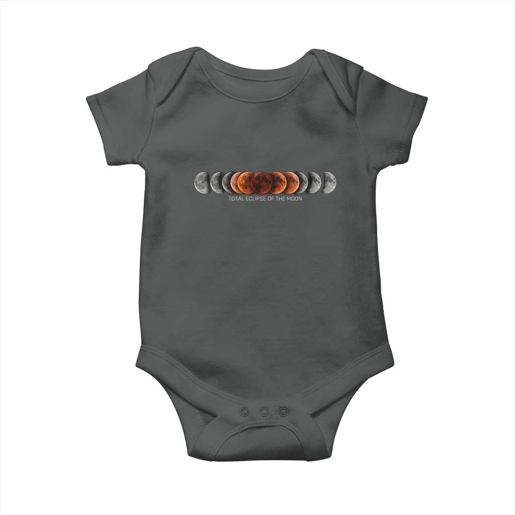 Total Eclipse of the Moon Phases Baby Onesie Blood Moon Space Astronomy Celestial Graphic