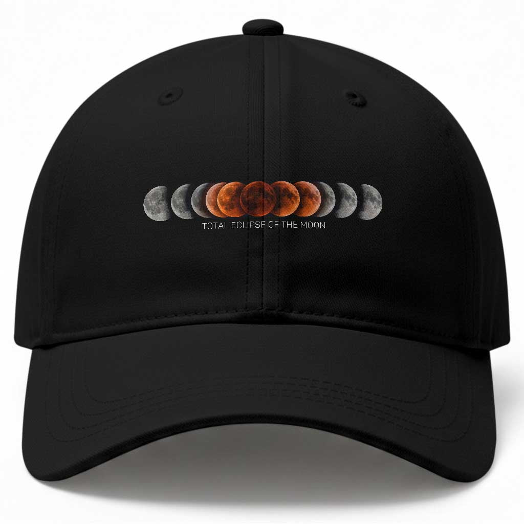 Total Eclipse of the Moon Phases Baseball Cap Blood Moon Space Astronomy Celestial Graphic