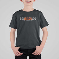 Total Eclipse of the Moon Phases T Shirt For Kid Blood Moon Space Astronomy Celestial Graphic
