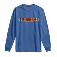 Total Eclipse of the Moon Phases Long Sleeve Shirt Blood Moon Space Astronomy Celestial Graphic