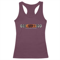 Total Eclipse of the Moon Phases Racerback Tank Top Blood Moon Space Astronomy Celestial Graphic