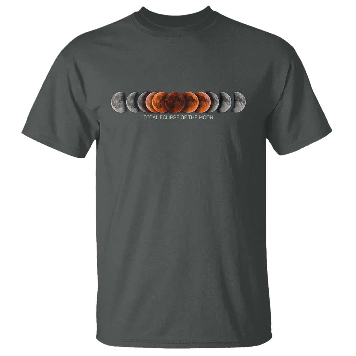 Total Eclipse of the Moon Phases T Shirt Blood Moon Space Astronomy Celestial Graphic