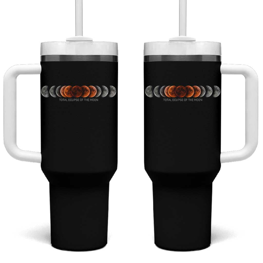 Total Eclipse of the Moon Phases Tumbler With Handle Blood Moon Space Astronomy Celestial Graphic