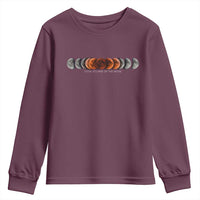 Total Eclipse of the Moon Phases Youth Sweatshirt Blood Moon Space Astronomy Celestial Graphic