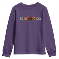 Total Eclipse of the Moon Phases Youth Sweatshirt Blood Moon Space Astronomy Celestial Graphic
