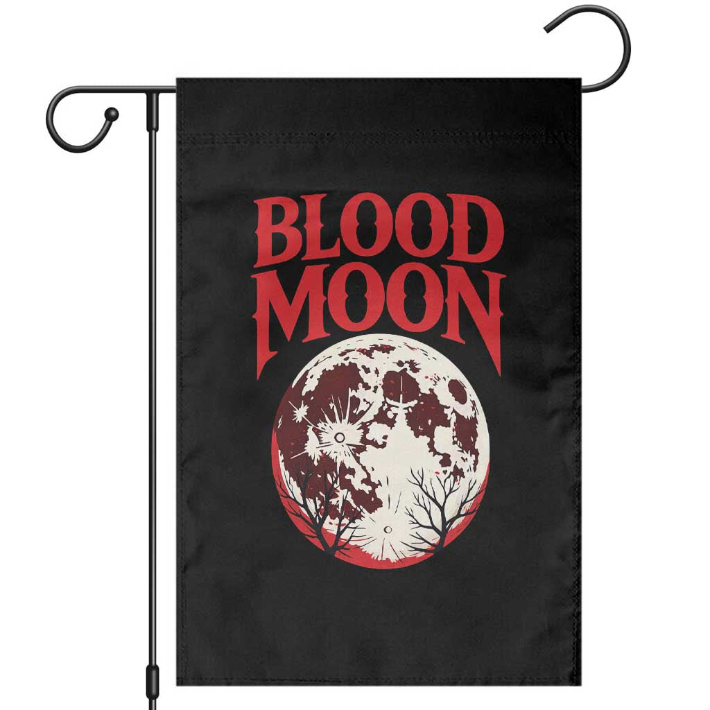 Retro Blood Moon Graphic Garden Flag Mystic Celestial Gothic Astronomy Art