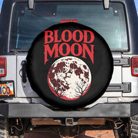 Retro Blood Moon Graphic Spare Tire Cover Mystic Celestial Gothic Astronomy Art