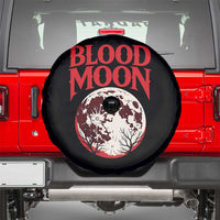 Retro Blood Moon Graphic Spare Tire Cover Mystic Celestial Gothic Astronomy Art