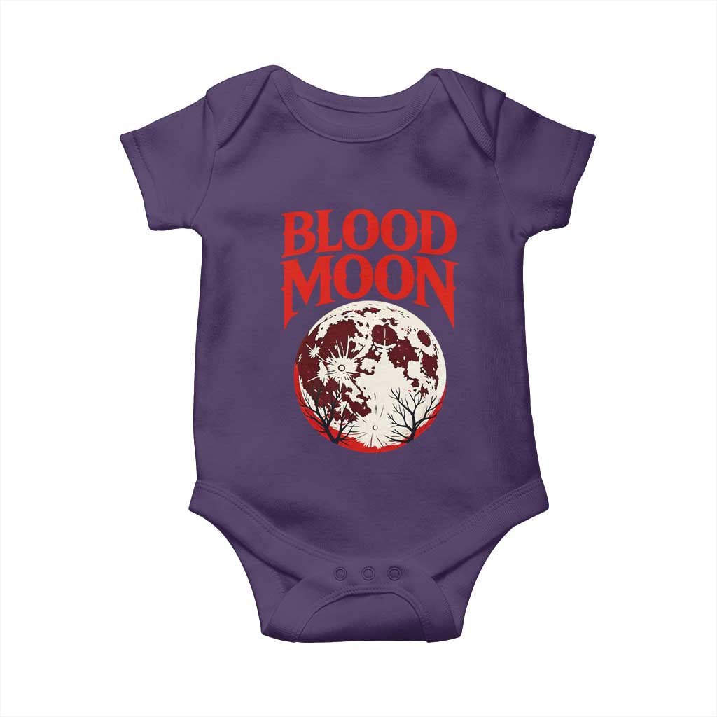 Retro Blood Moon Graphic Baby Onesie Mystic Celestial Gothic Astronomy Art
