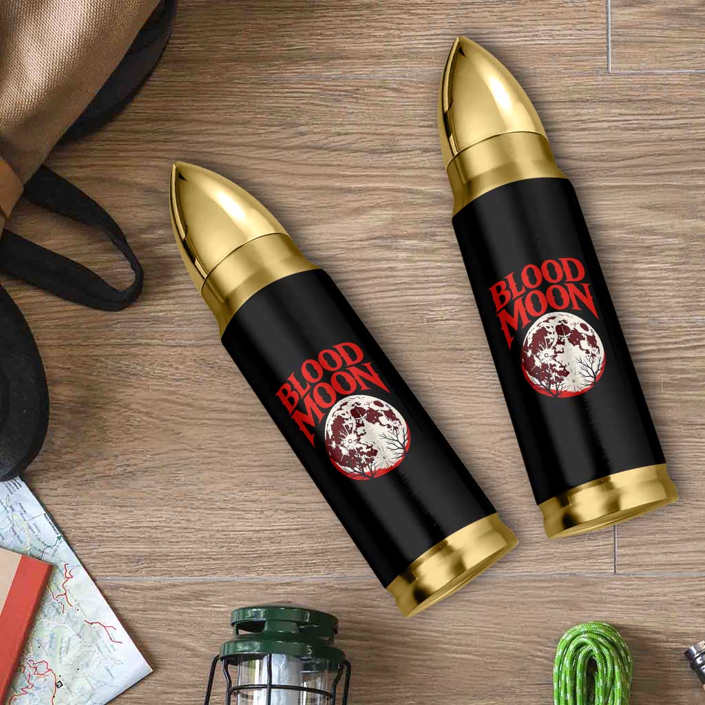 Retro Blood Moon Graphic Bullet Tumbler Mystic Celestial Gothic Astronomy Art