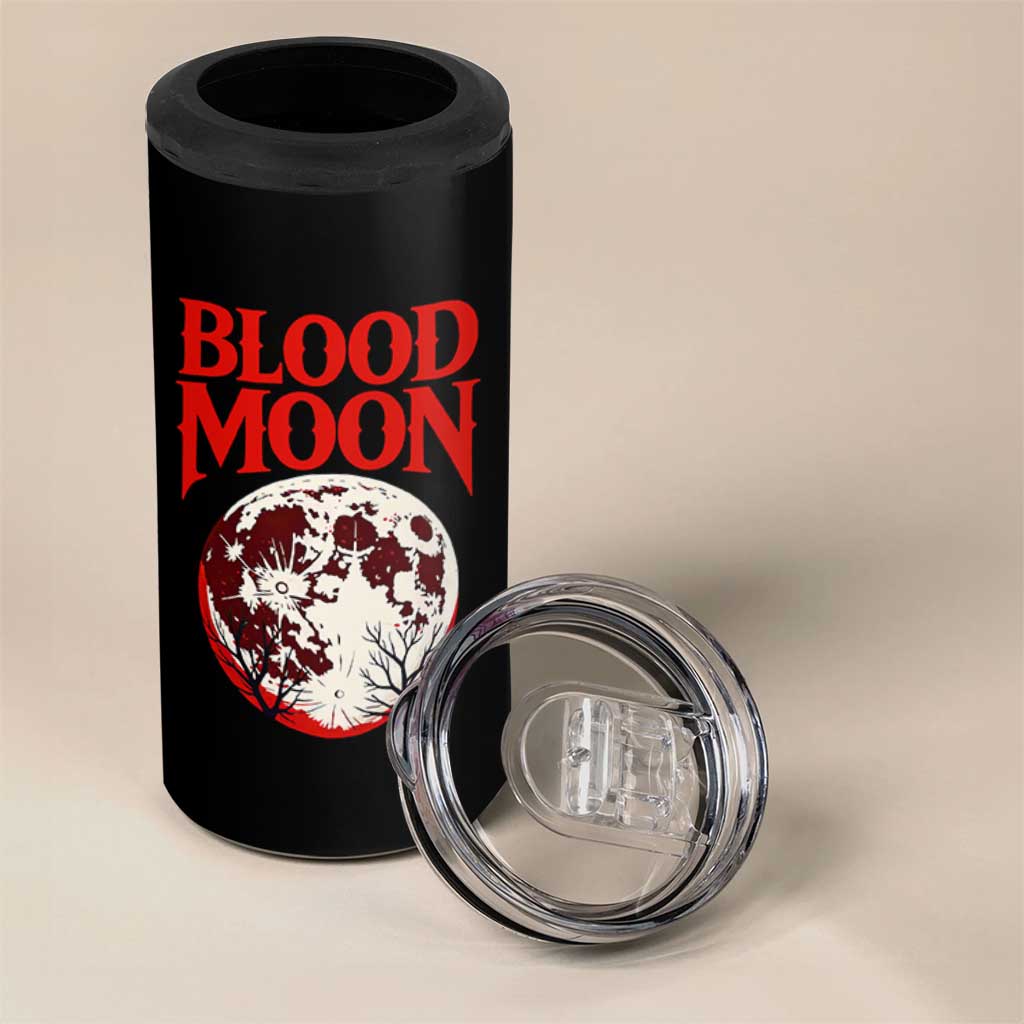 Retro Blood Moon Graphic 4 in 1 Can Cooler Tumbler Mystic Celestial Gothic Astronomy Art