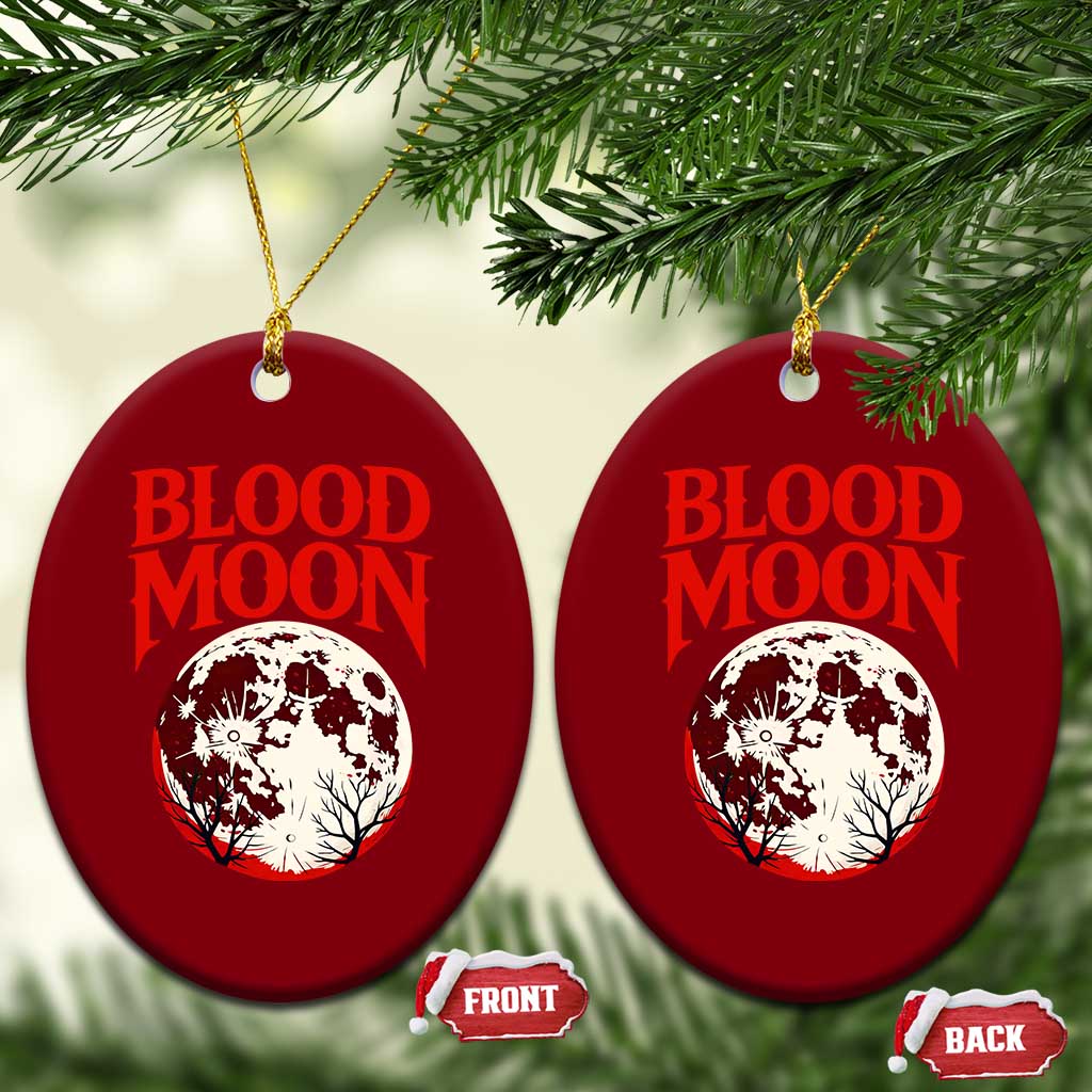 Retro Blood Moon Graphic Ceramic Ornament Mystic Celestial Gothic Astronomy Art