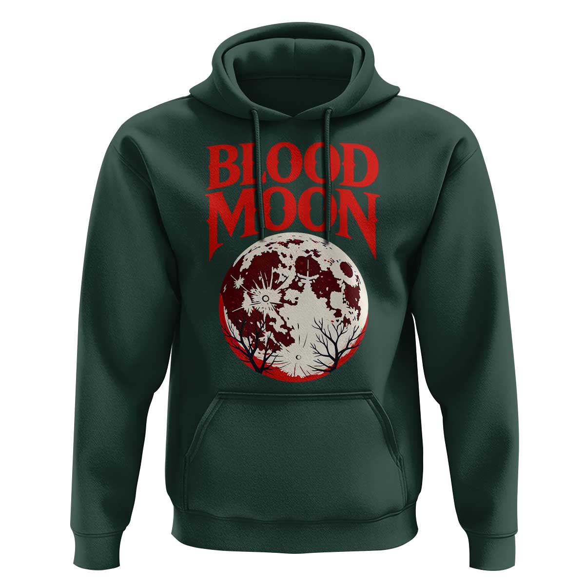 Retro Blood Moon Graphic Hoodie Mystic Celestial Gothic Astronomy Art