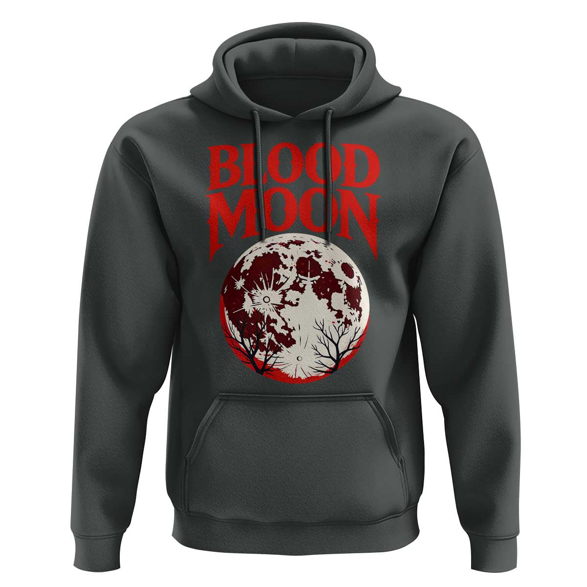 Retro Blood Moon Graphic Hoodie Mystic Celestial Gothic Astronomy Art