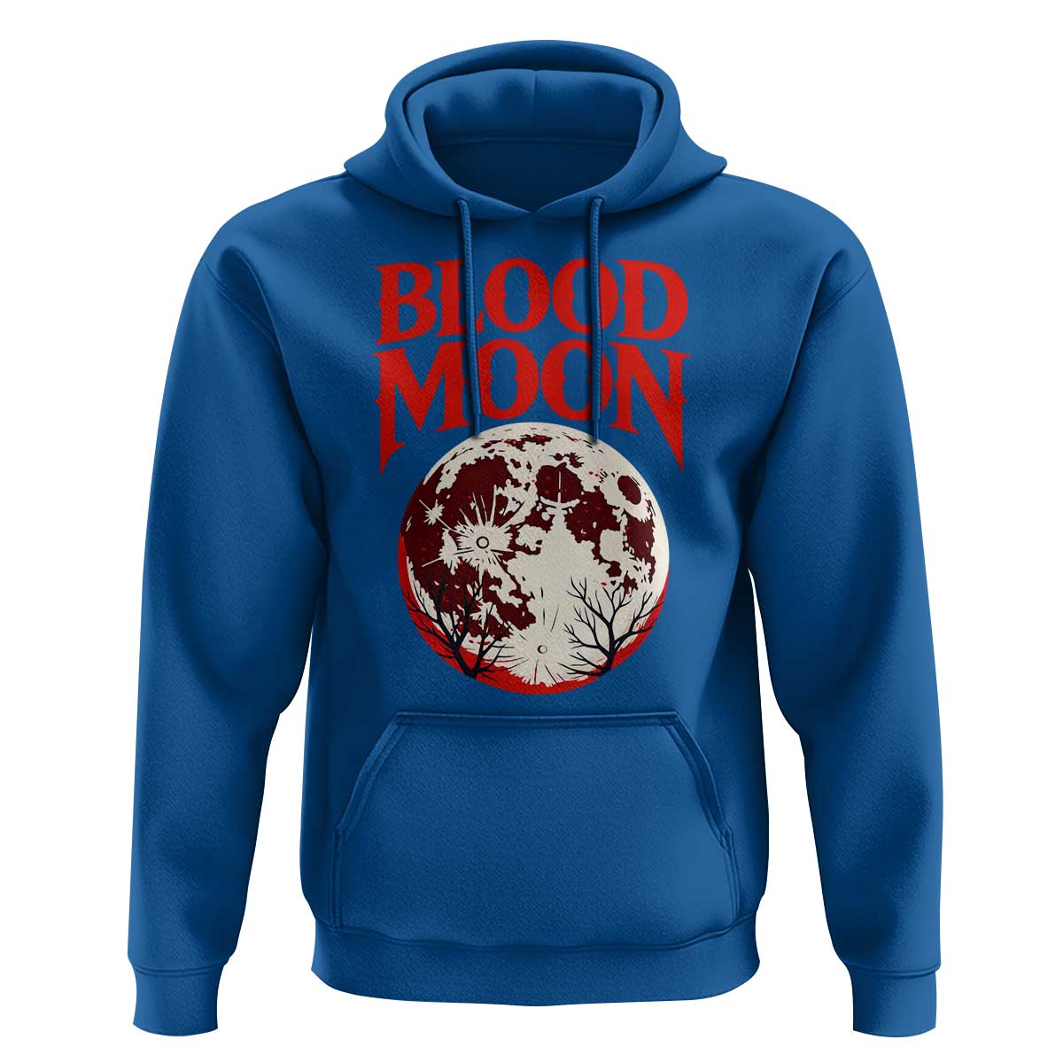 Retro Blood Moon Graphic Hoodie Mystic Celestial Gothic Astronomy Art