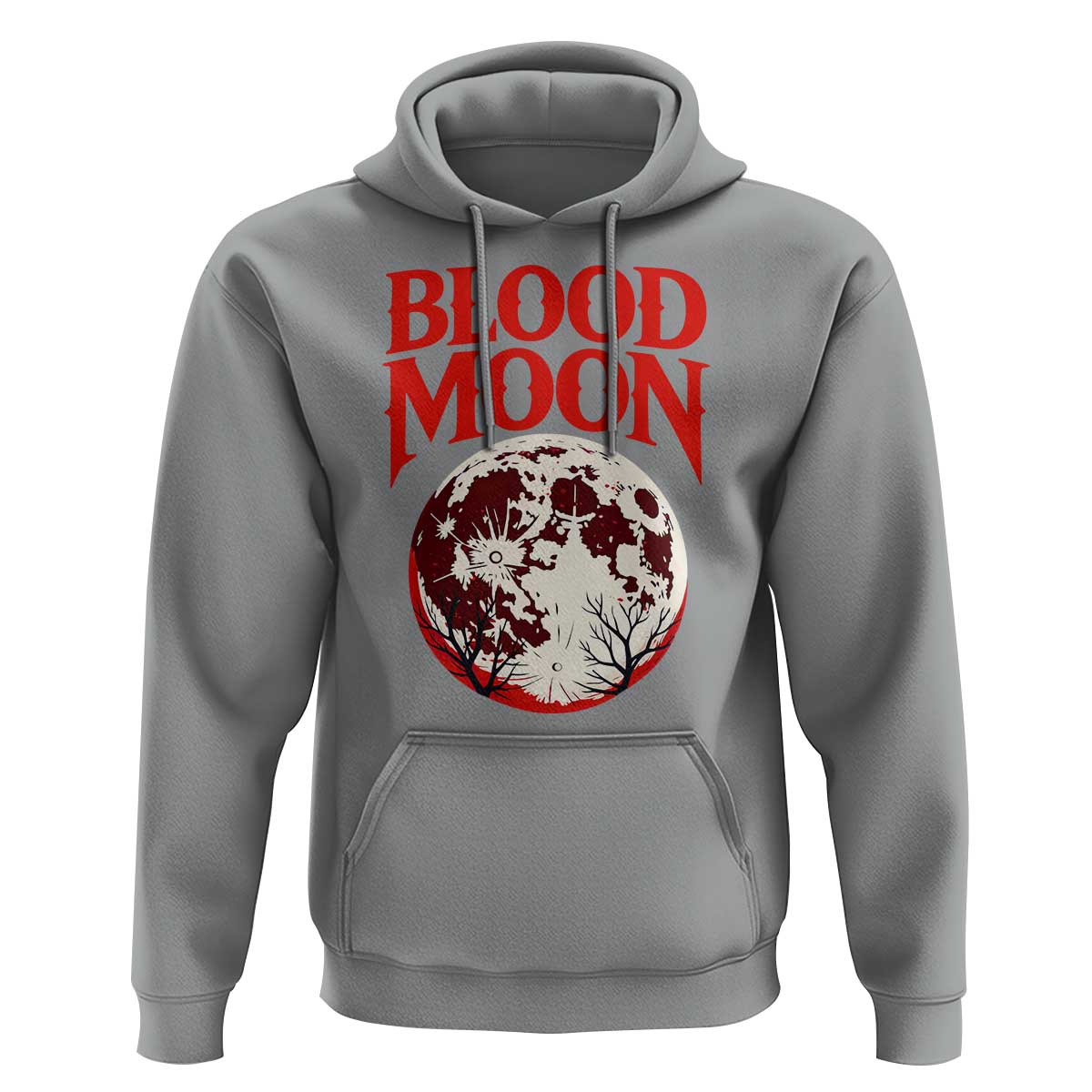 Retro Blood Moon Graphic Hoodie Mystic Celestial Gothic Astronomy Art