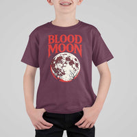 Retro Blood Moon Graphic T Shirt For Kid Mystic Celestial Gothic Astronomy Art