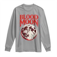 Retro Blood Moon Graphic Long Sleeve Shirt Mystic Celestial Gothic Astronomy Art