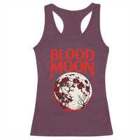 Retro Blood Moon Graphic Racerback Tank Top Mystic Celestial Gothic Astronomy Art