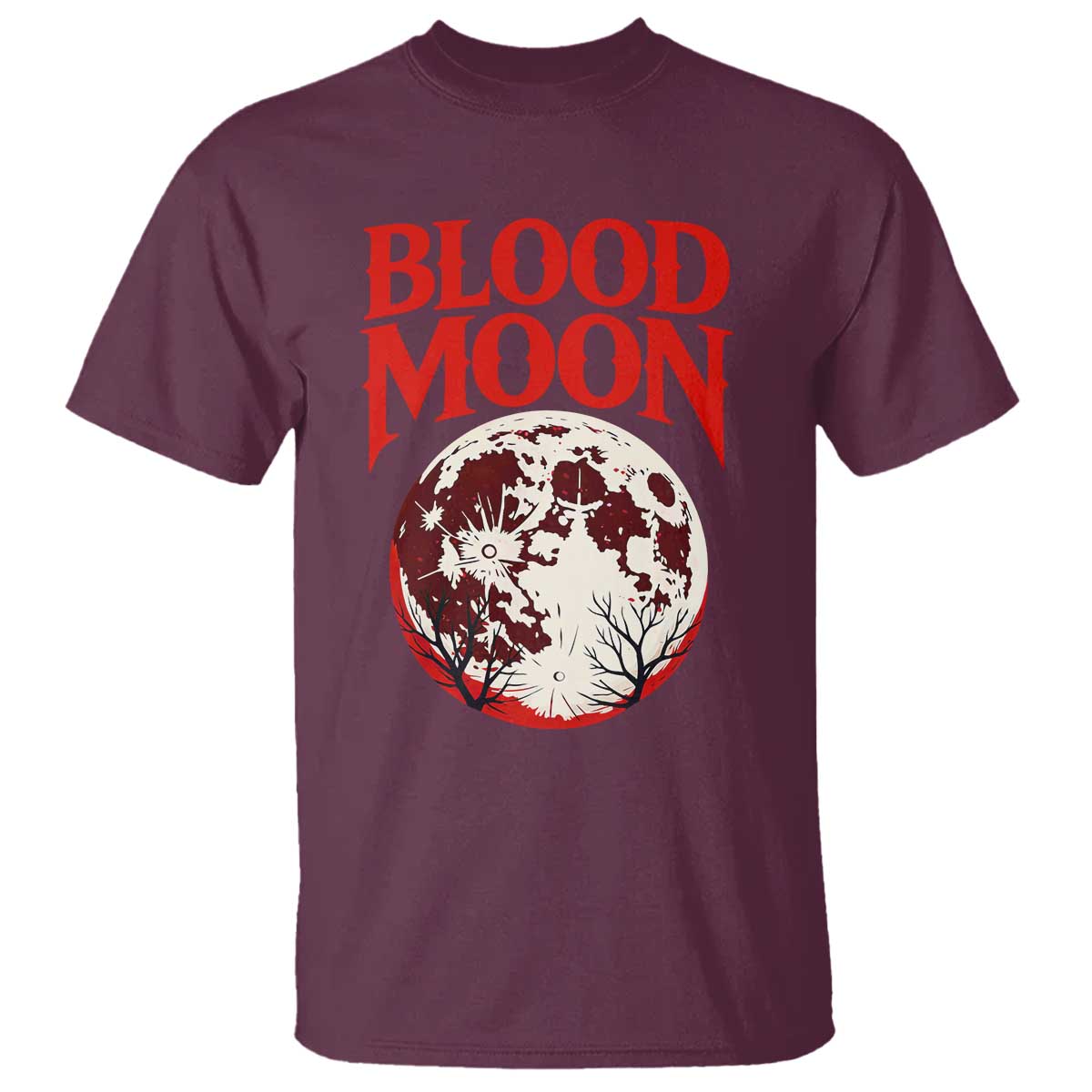 Retro Blood Moon Graphic T Shirt Mystic Celestial Gothic Astronomy Art