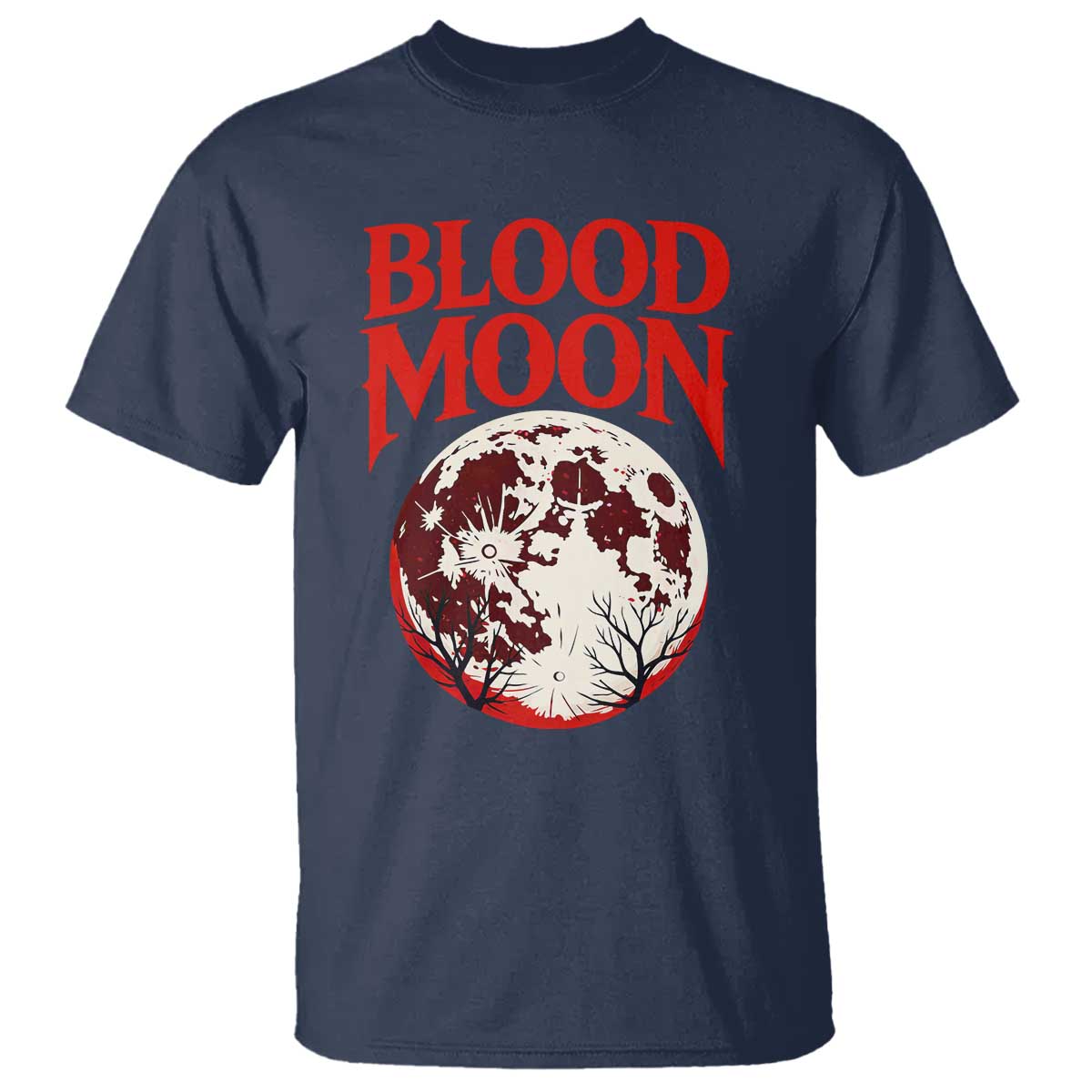 Retro Blood Moon Graphic T Shirt Mystic Celestial Gothic Astronomy Art
