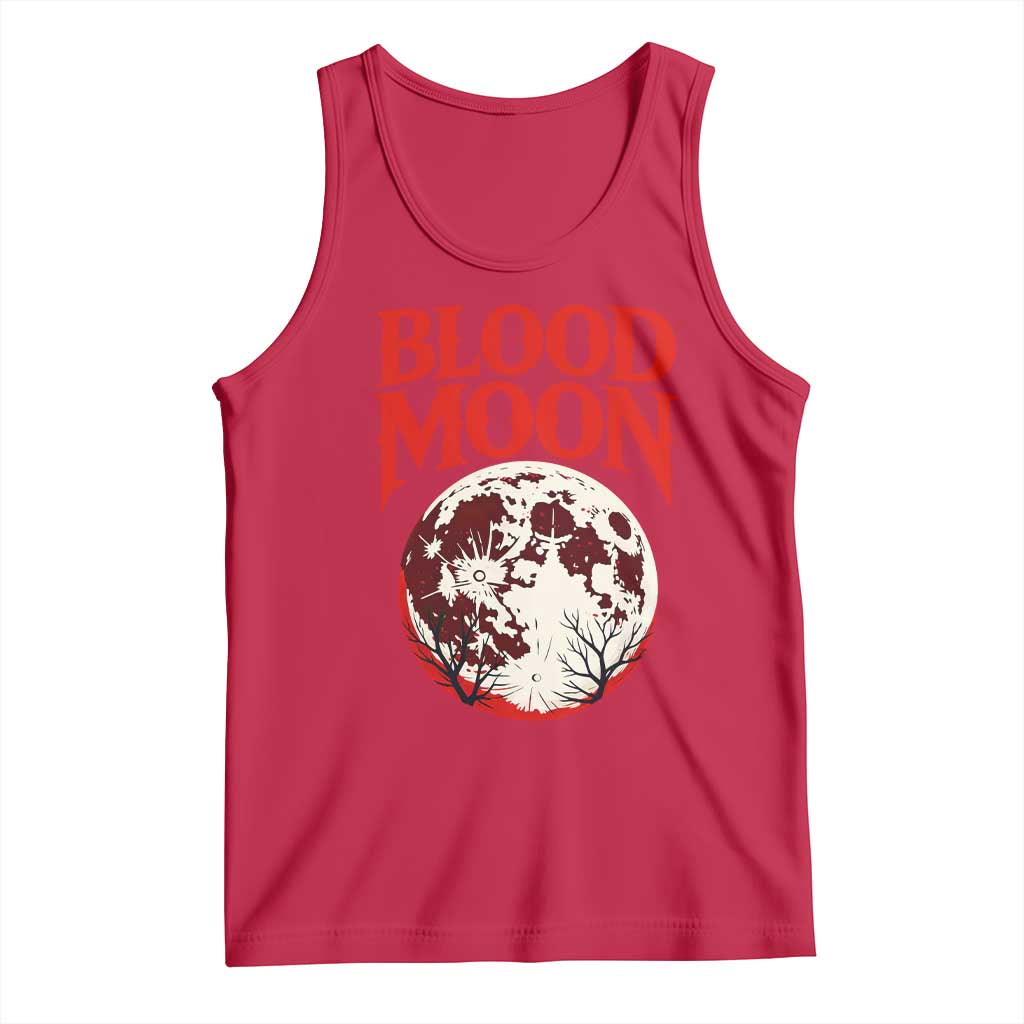Retro Blood Moon Graphic Tank Top Mystic Celestial Gothic Astronomy Art