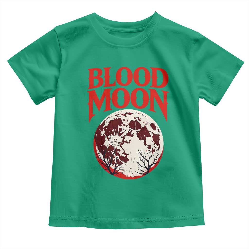 Retro Blood Moon Graphic Toddler T Shirt Mystic Celestial Gothic Astronomy Art
