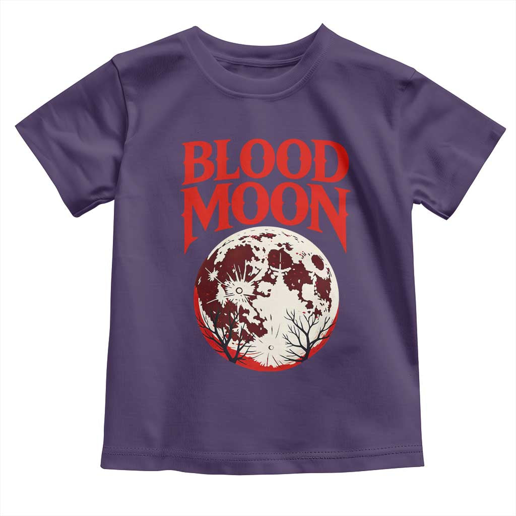Retro Blood Moon Graphic Toddler T Shirt Mystic Celestial Gothic Astronomy Art