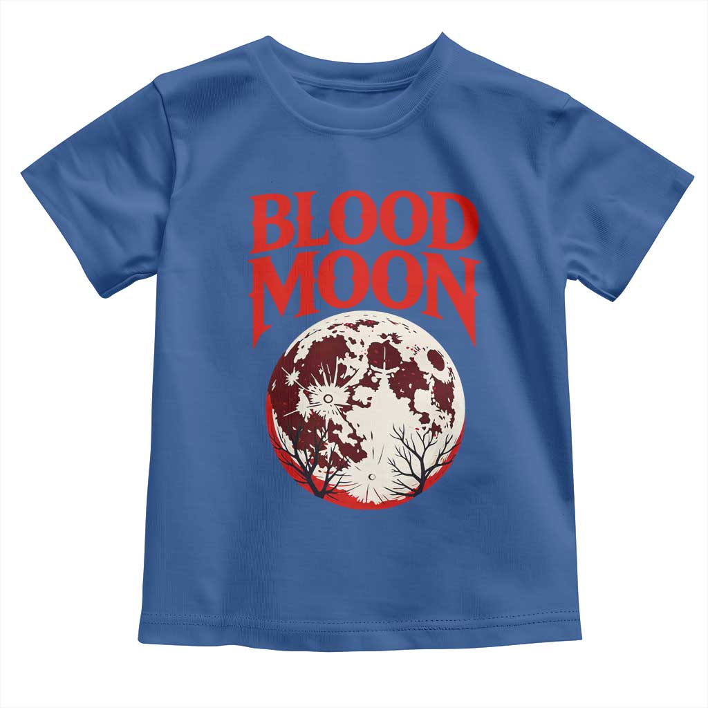 Retro Blood Moon Graphic Toddler T Shirt Mystic Celestial Gothic Astronomy Art