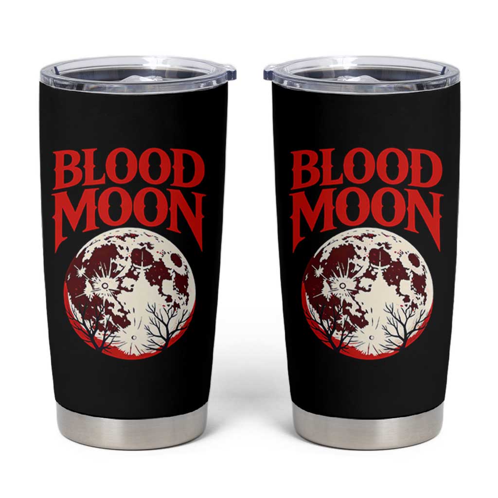 Retro Blood Moon Graphic Tumbler Cup Mystic Celestial Gothic Astronomy Art