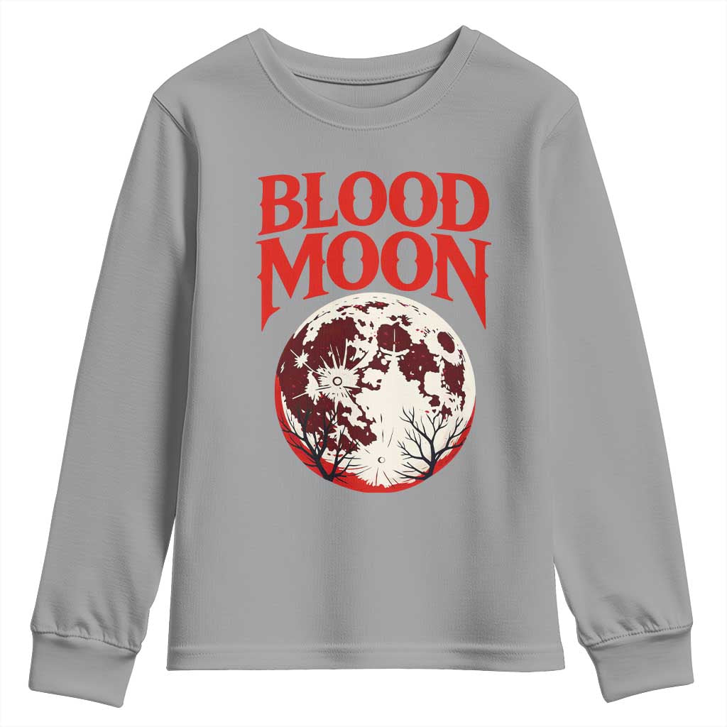 Retro Blood Moon Graphic Youth Sweatshirt Mystic Celestial Gothic Astronomy Art