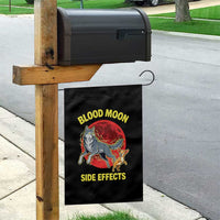Funny Blood Moon Side Effects Wolf and Chihuahua Dog Humor Graphic Garden Flag