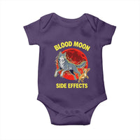 Funny Blood Moon Side Effects Wolf and Chihuahua Dog Humor Graphic Baby Onesie
