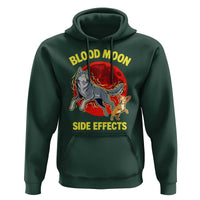 Funny Blood Moon Side Effects Wolf and Chihuahua Dog Humor Graphic Hoodie