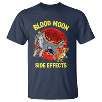 Funny Blood Moon Side Effects Wolf and Chihuahua Dog Humor Graphic T Shirt