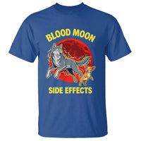 Funny Blood Moon Side Effects Wolf and Chihuahua Dog Humor Graphic T Shirt