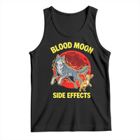 Funny Blood Moon Side Effects Wolf and Chihuahua Dog Humor Graphic Tank Top
