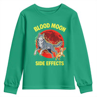 Funny Blood Moon Side Effects Wolf and Chihuahua Dog Humor Graphic Youth Sweatshirt